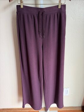 Victoria's Secret Plum Purple Wide Leg  Lounge Pants Size Medium